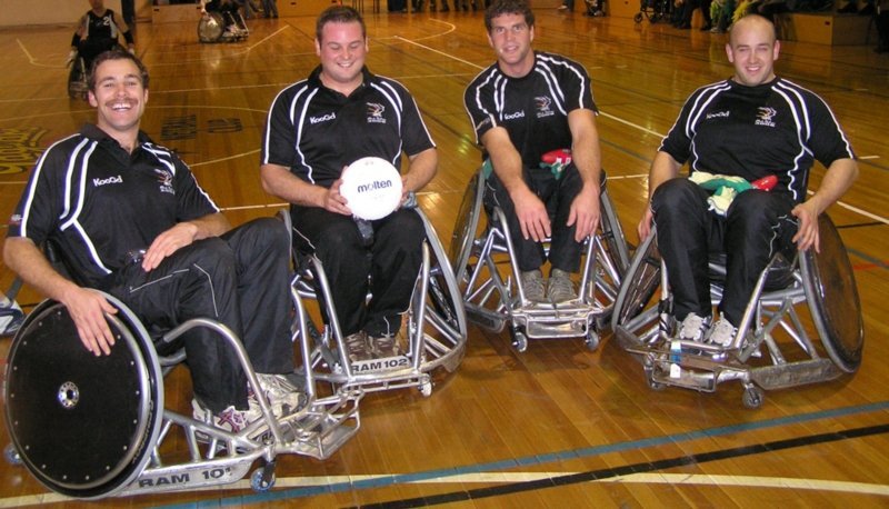 wheelchair rugby - andy jon ben christian